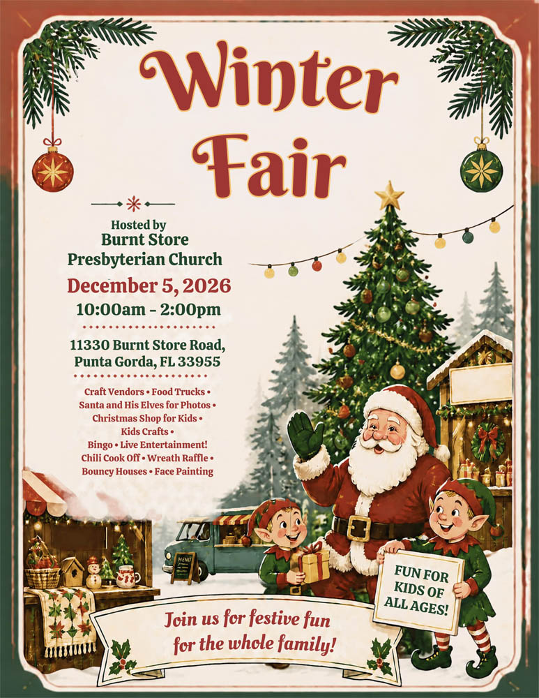 Winter Fair at Burnt Store Presbyterian Church